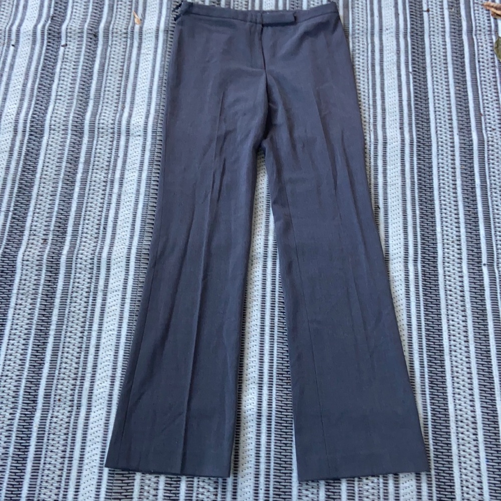 Grey bootcut work pants